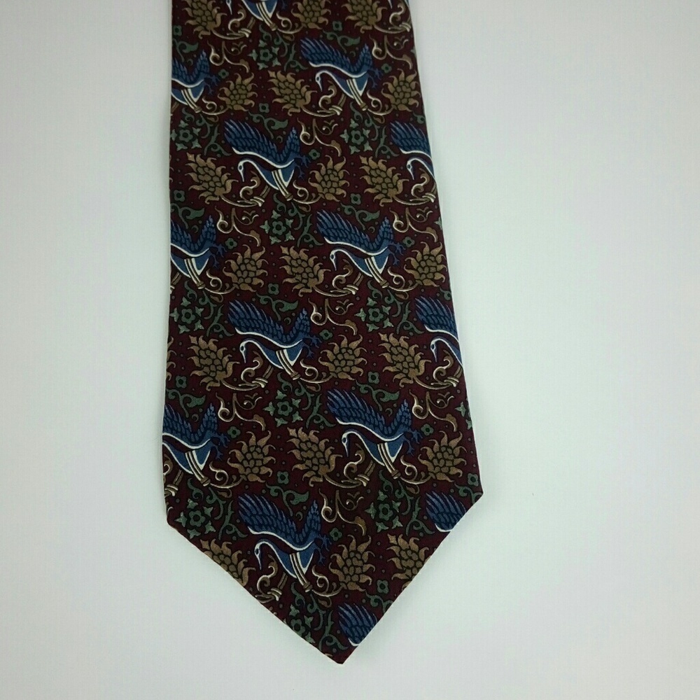 Christian Dior Monsieur Red Pattern Men's Tie